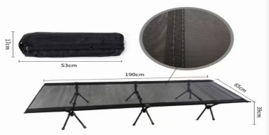 Adjustable Height Folding Camping Cot