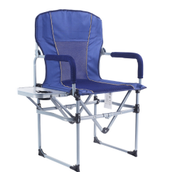 600D Oxford Outdoor Relax Portable Director Folding Camping Chair With Side Table